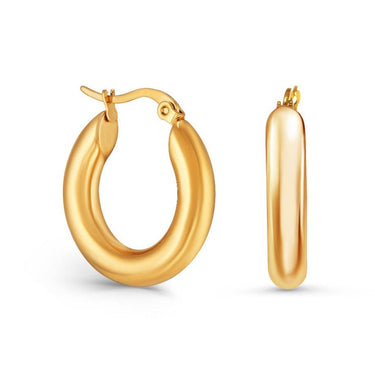 The Shiny - Gold Earrings - Gold Hoop Earrings - Gold Hoops - Women's Earrings Earrings Brother & Sisters